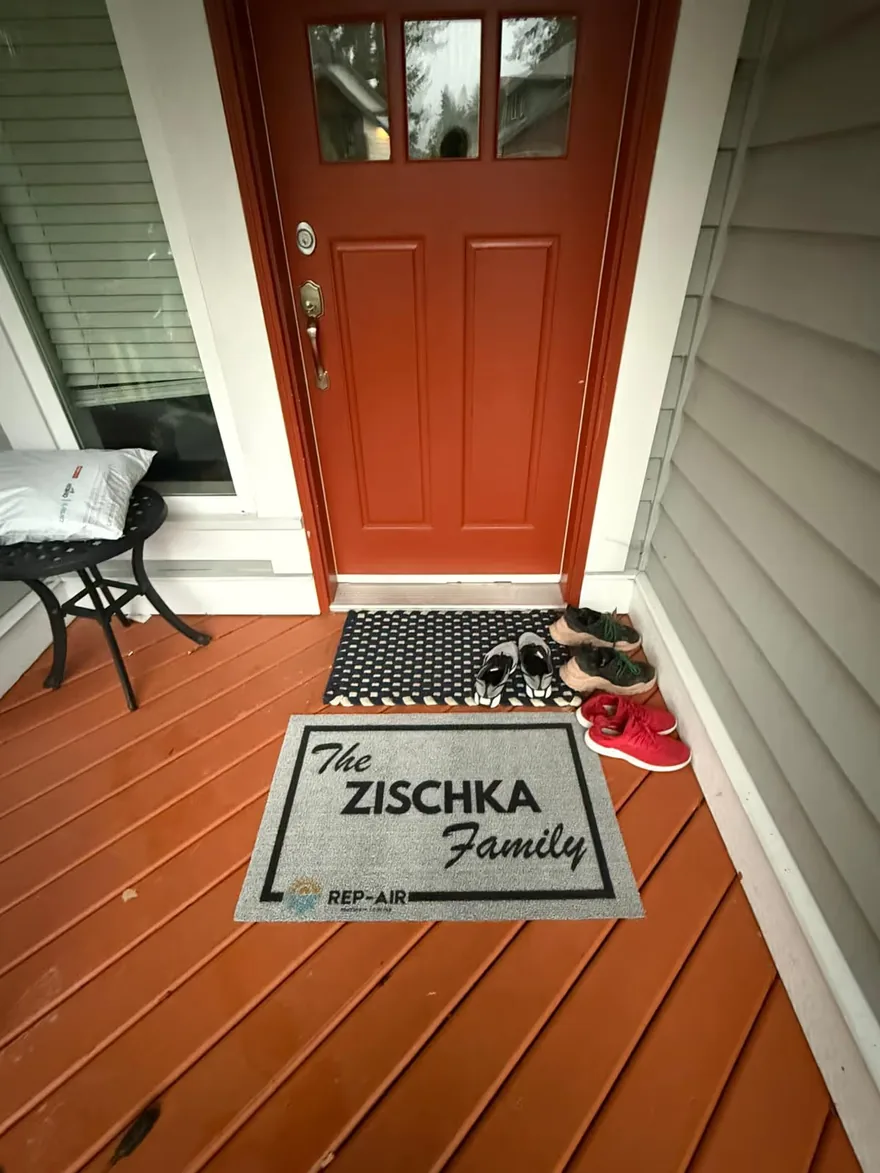 A Fraser Valley homeowner with their personalised Rep-Air welcome gift, photo 20
