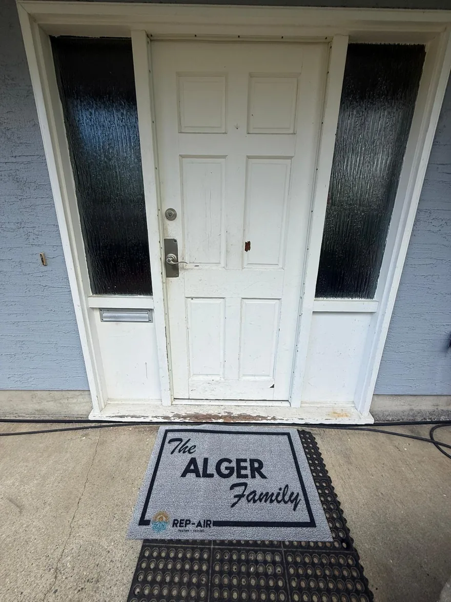 A Fraser Valley homeowner with their personalised Rep-Air welcome gift, photo 22