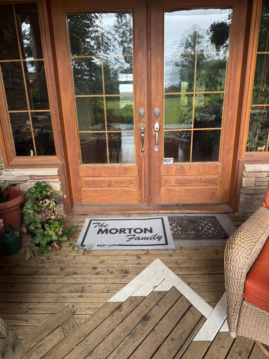 A Fraser Valley homeowner with their personalised Rep-Air welcome gift, photo 24