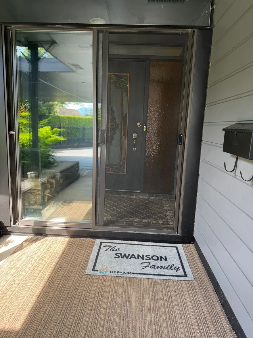 A Fraser Valley homeowner with their personalised Rep-Air welcome gift, photo 27