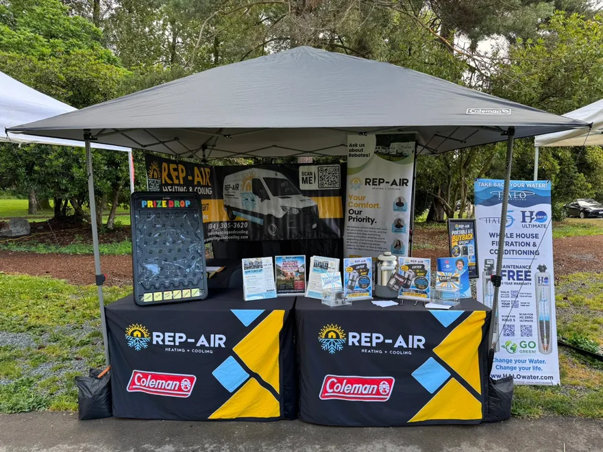 Rep-Air Heating and Cooling booth at a Fraser Valley community event, photo 3