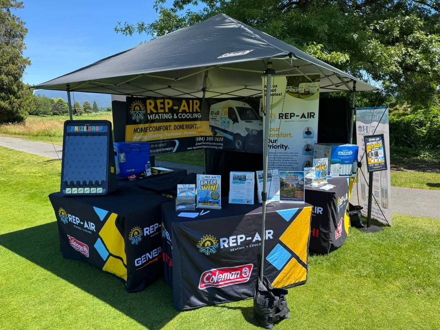 Rep-Air Heating and Cooling booth at a Fraser Valley community event, photo 5