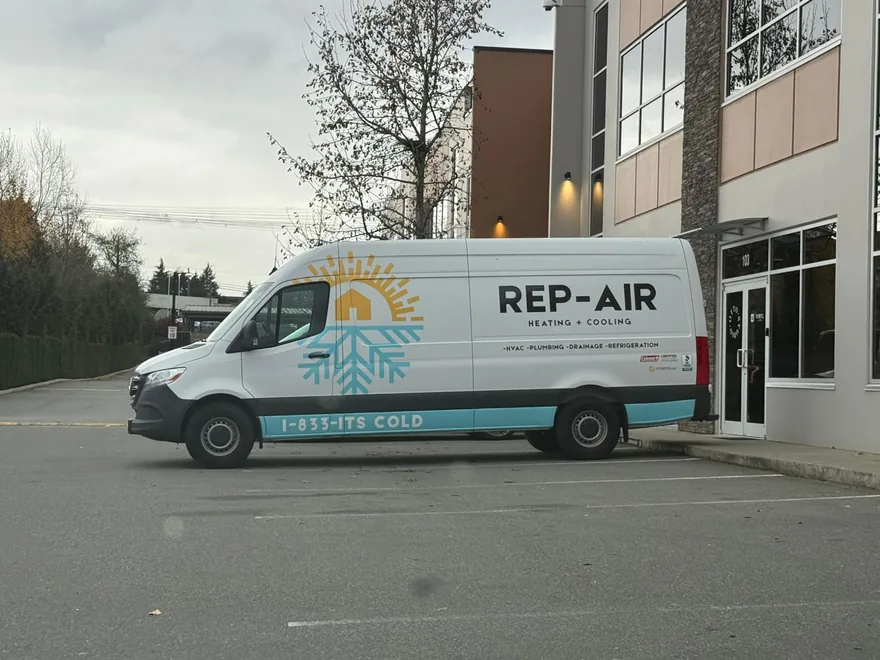 Rep-Air van outside the shop